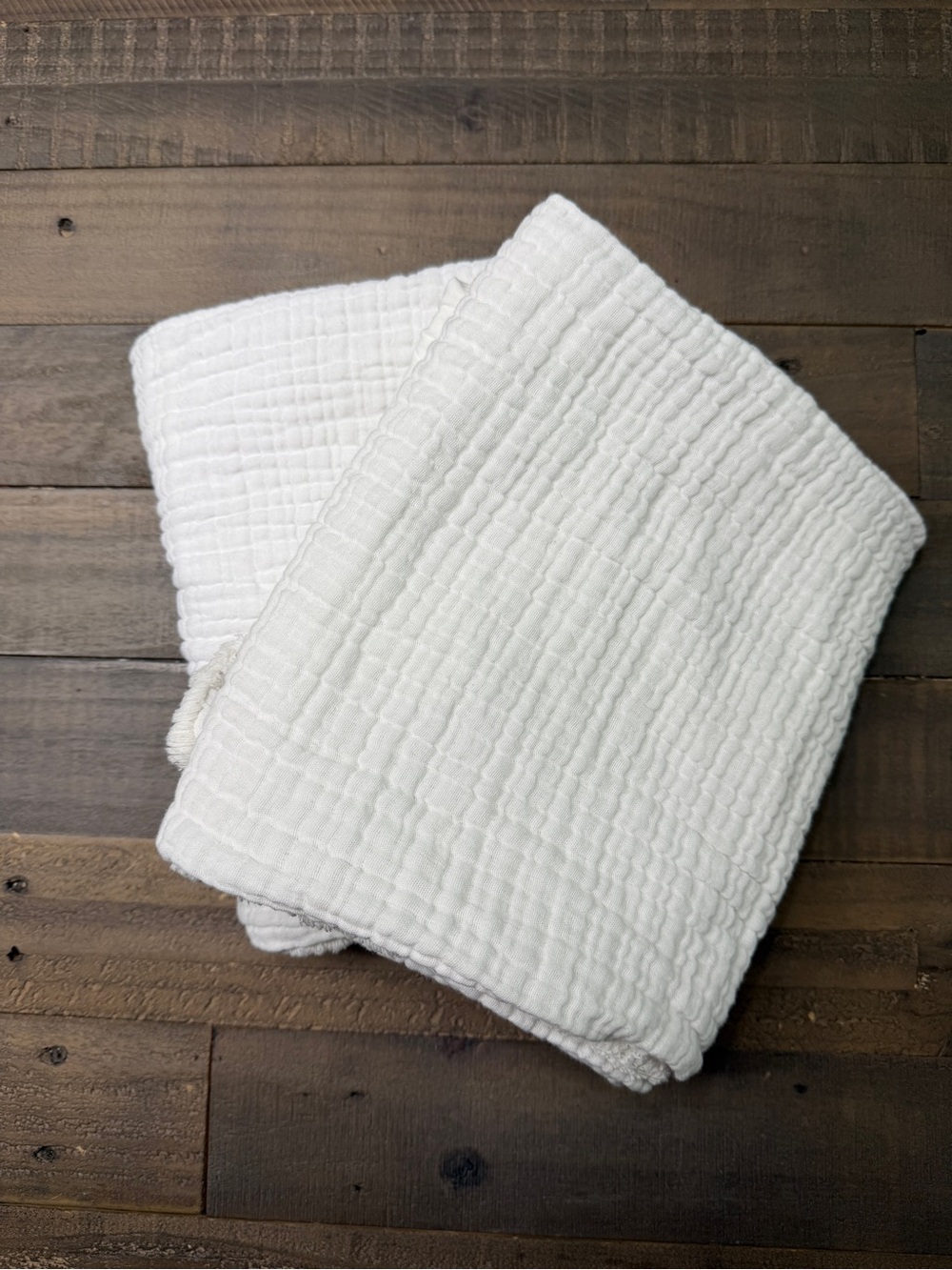 Casaluna Soft White Cotton Gauze Pillow Shams King Set